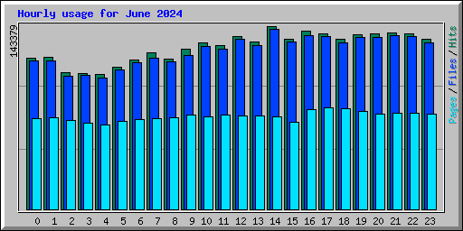 Hourly usage for June 2024