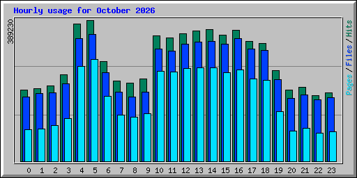 Hourly usage for October 2026